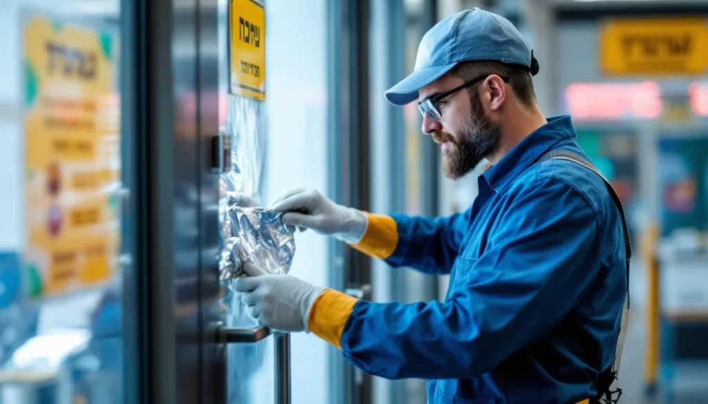 איש תחזוקה מסביר מדוע כדאי לשים נייר אלומיניום על ידיות הדלת כדי למנוע נזק, לשמור על הניקיון ולהאריך את חיי הידית בצורה פשוטה ויעילה.