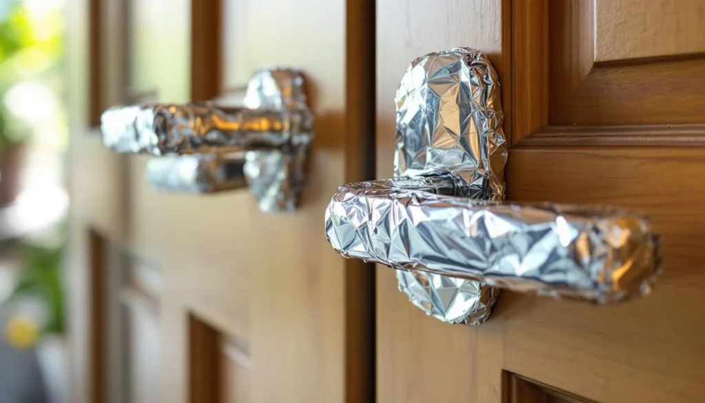 גלה את התוצאה המפתיעה של השימוש בנייר כסף על ידיות הדלת, טריק פשוט ויעיל שכולכם צריכים לנסות!