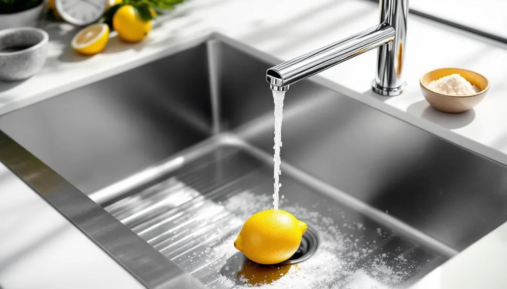 גלה איך לשלב לימון ומלח לניקוי הכיור במטבח ולהחזיר לו ברק וזוהר בקלות ובמהירות.